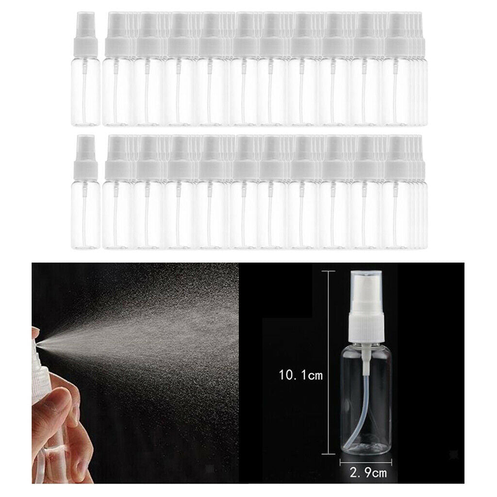 100Pcs Mini Spray Refillable Sprayer Empty Cosmetic Bottles Pump Reusable