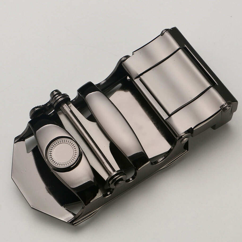 Mens Ratchet Belt Buckle, Automatic Slide Buckle for Belt Strap 35mm 6