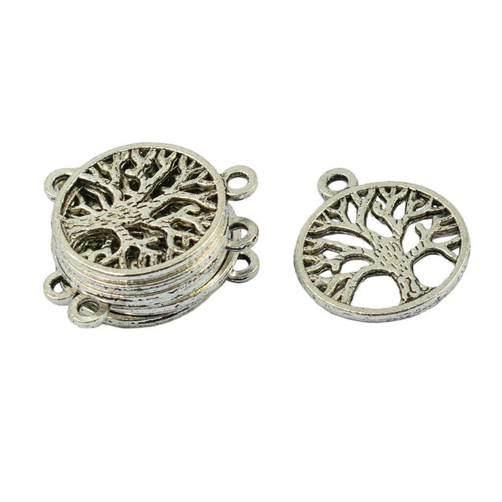 100Pcs Tree of Life Pendants Charms DIY for Necklace Jewelry Making & Crafts