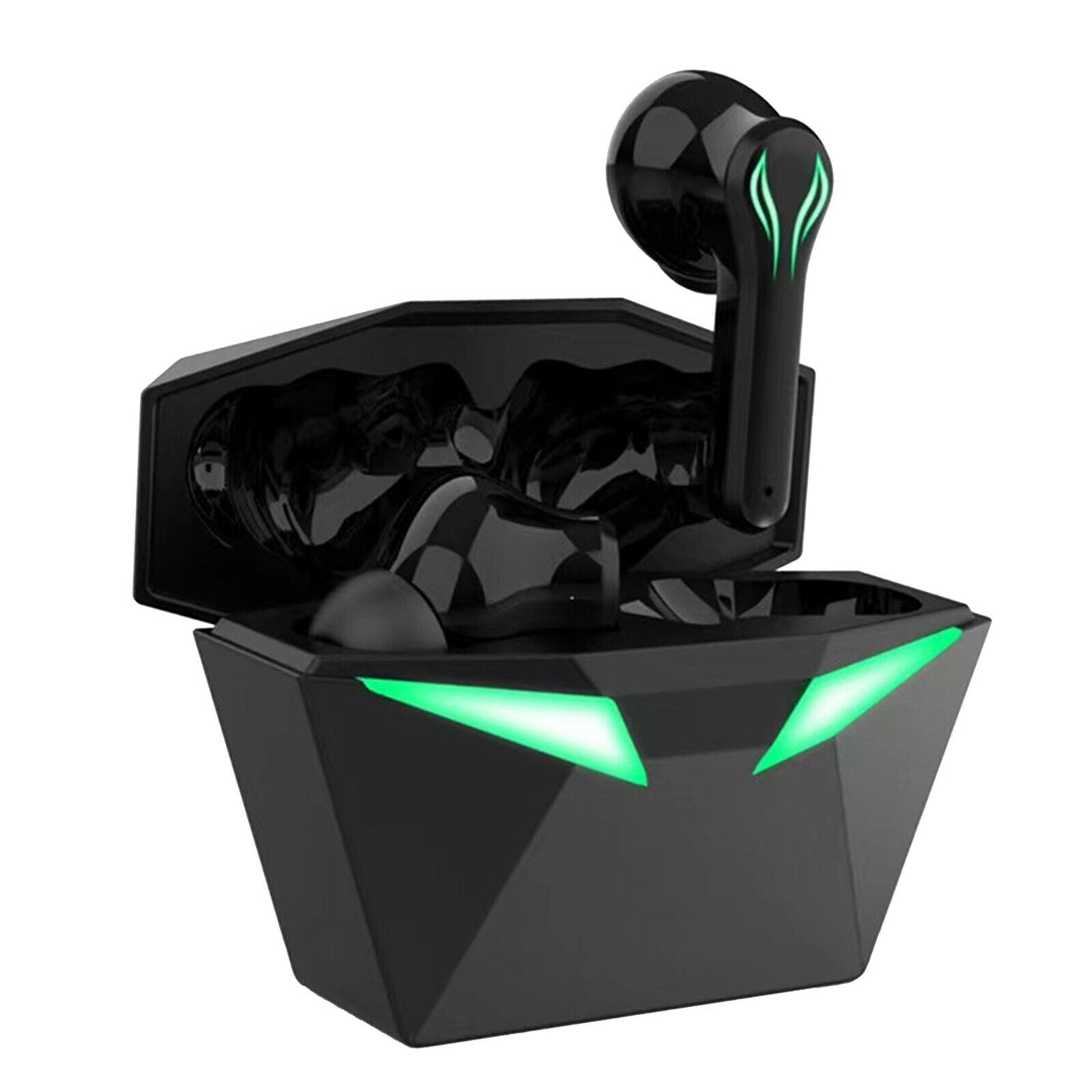 Wireless Bluetooth 5.1 In-Ear Gaming Earbuds Cool Light Touch Control w/Mic
