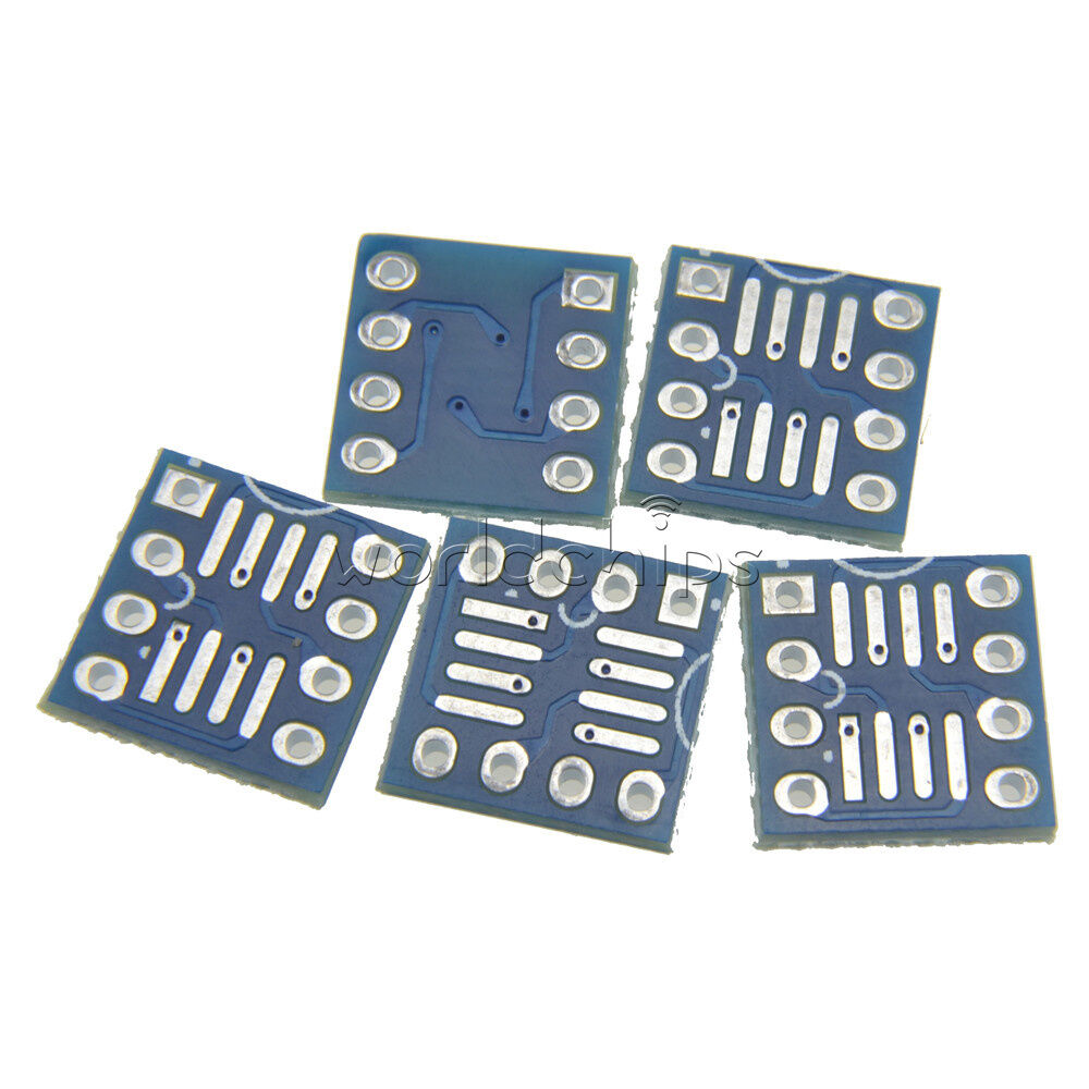 50pcs SOP8 SO8 SOIC8 TSSOP8 MSOP8 to DIP8 Adapter PCB DIY Conveter Board new