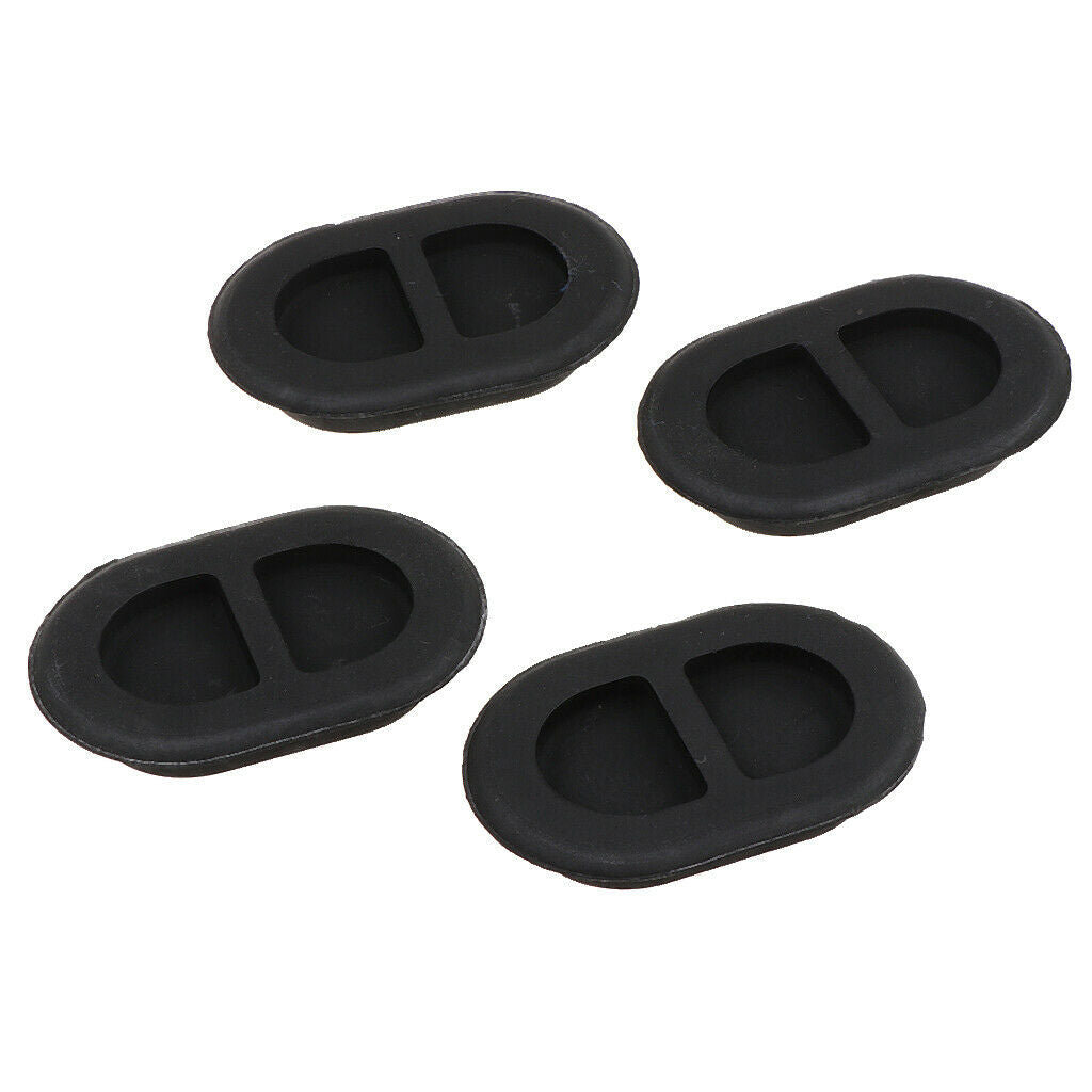 4 Pieces Base Plate Stopper Modified Parts Rubber Floor Drain Plugs Set