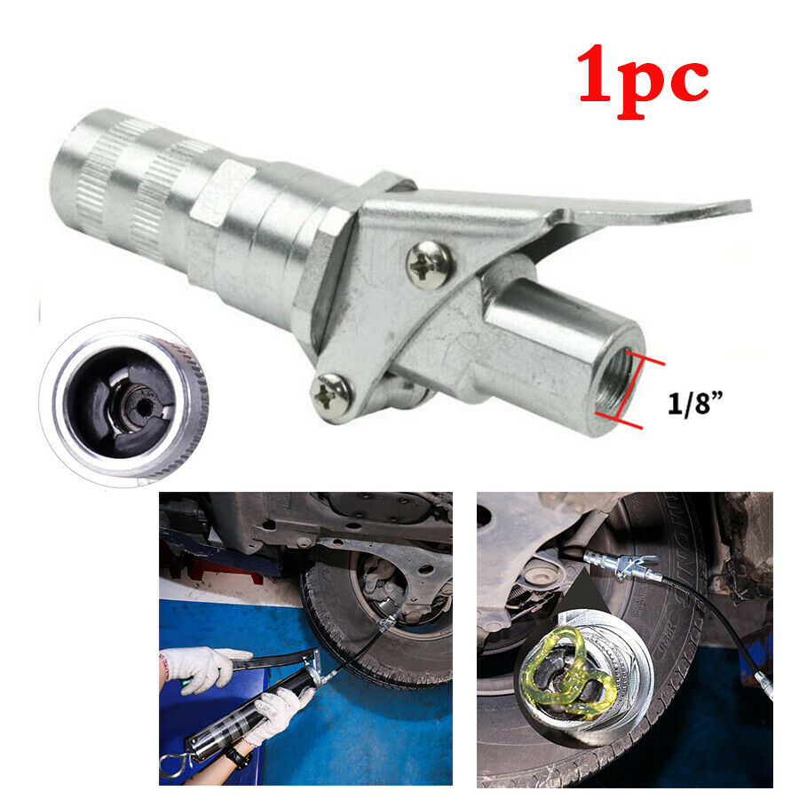 1x Grease Coupler Lock Pliers 1/8" NPT Upgraded Clip-off For Grease Guns-powered
