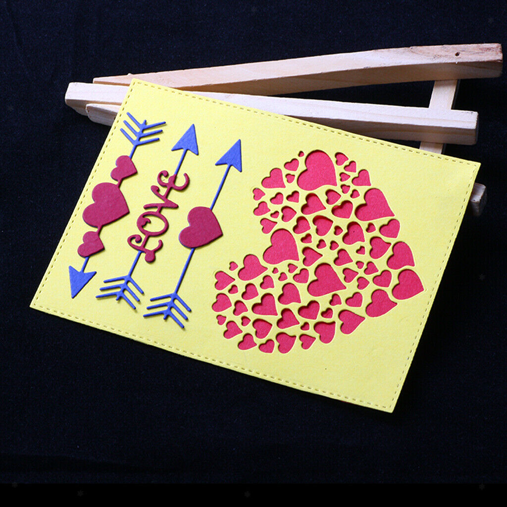 Love Heart Stencil Metal Cutting Dies DIY Scrapbooking Photo Album Decors
