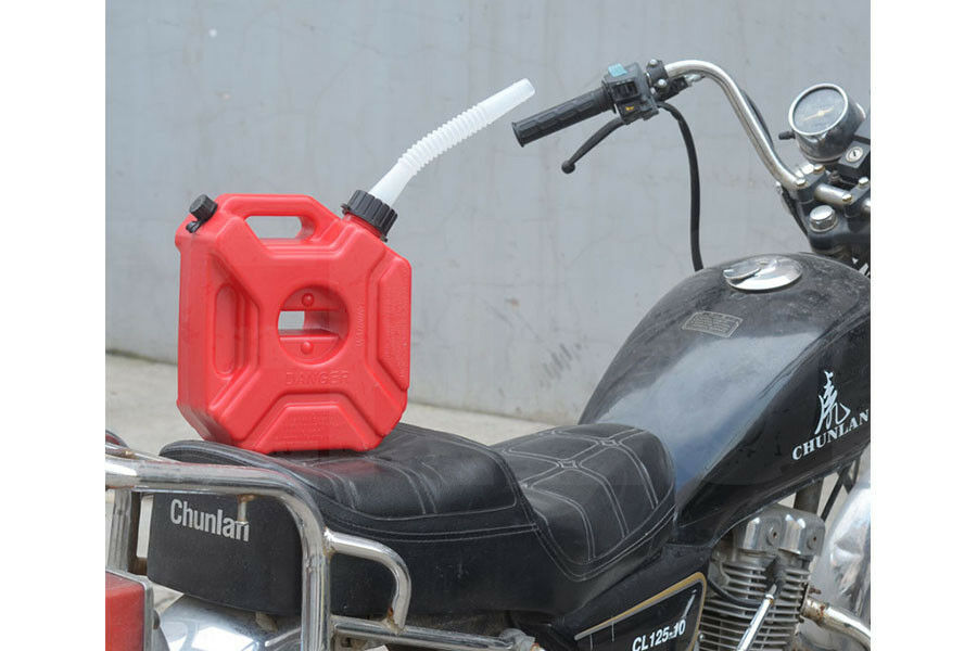 5L/1.3Gallon Handle Fuel Tank Jerry Cans Spare Plastic Petrol Tanks for Car Bike