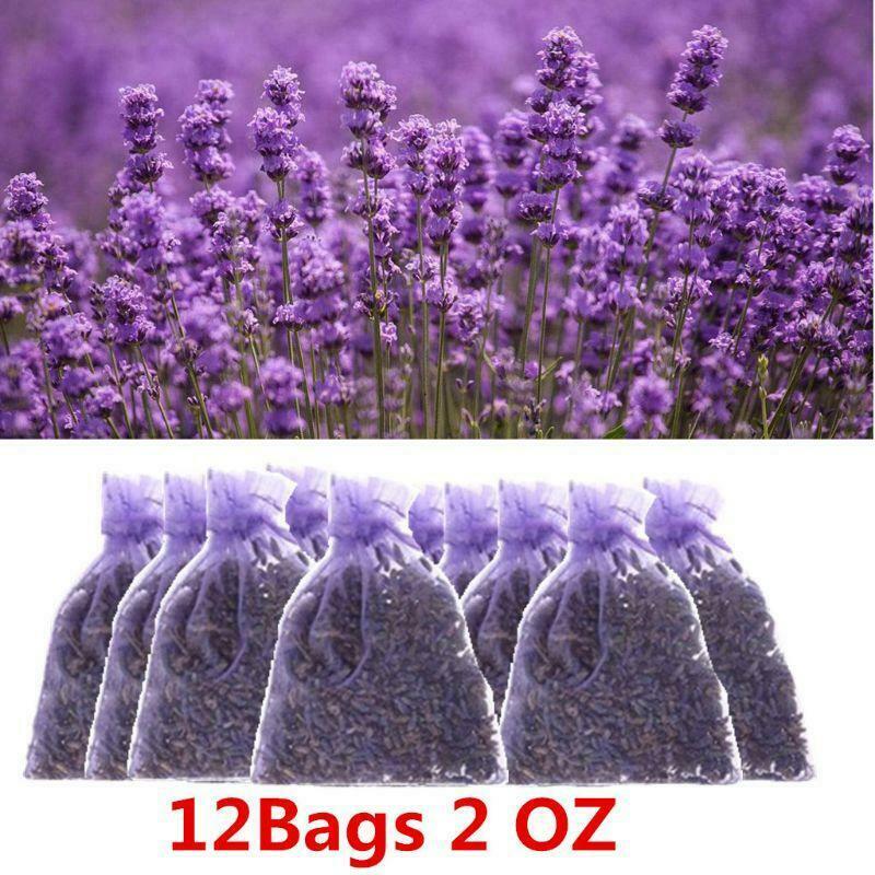 12 Bags Natural Dried Lavender 2 OZ Aromatherapy Aromatic Air Refresh Home Room