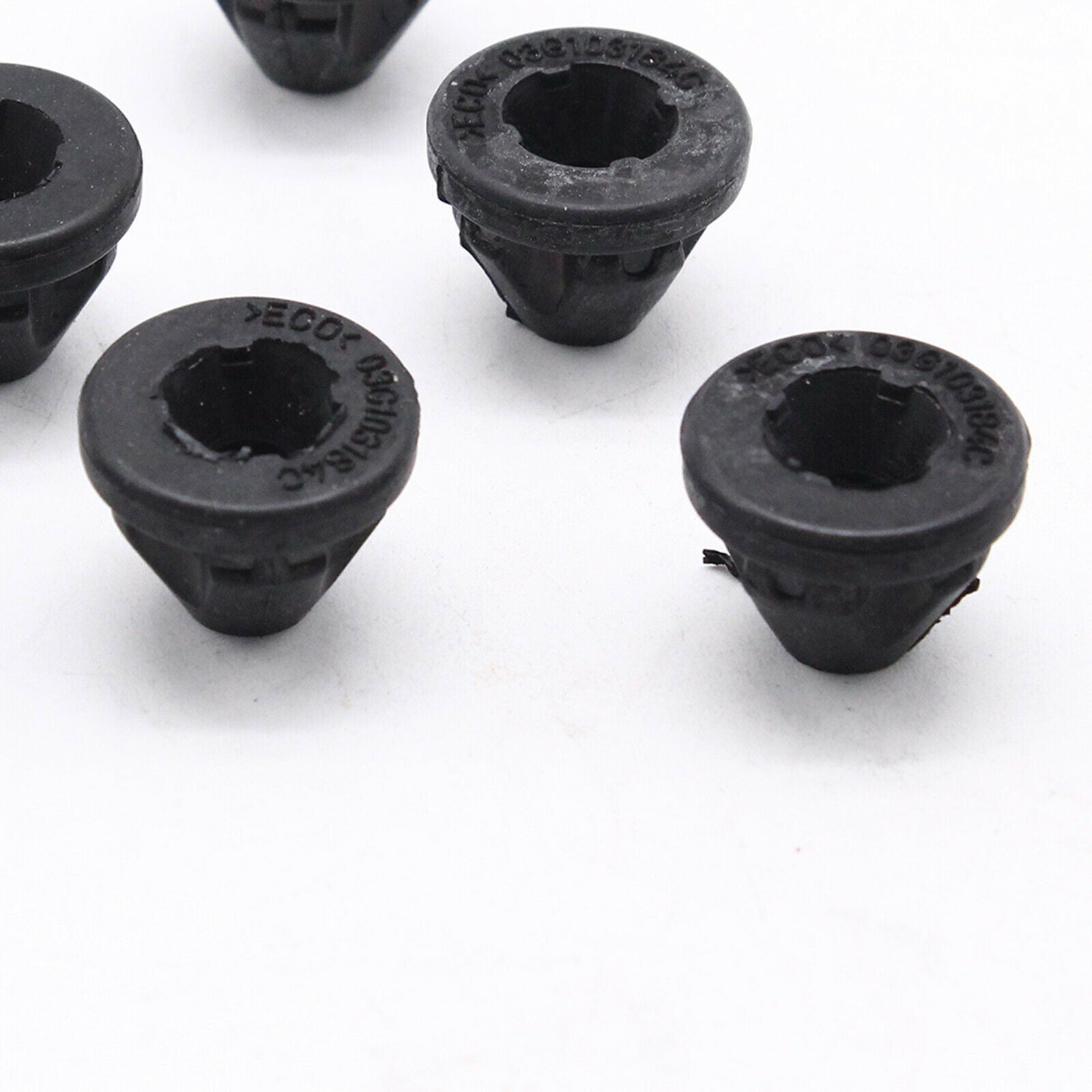 Set of 5 Engine Cover Grommets Sockets Washer Trim Durable 03G 103 184 Black