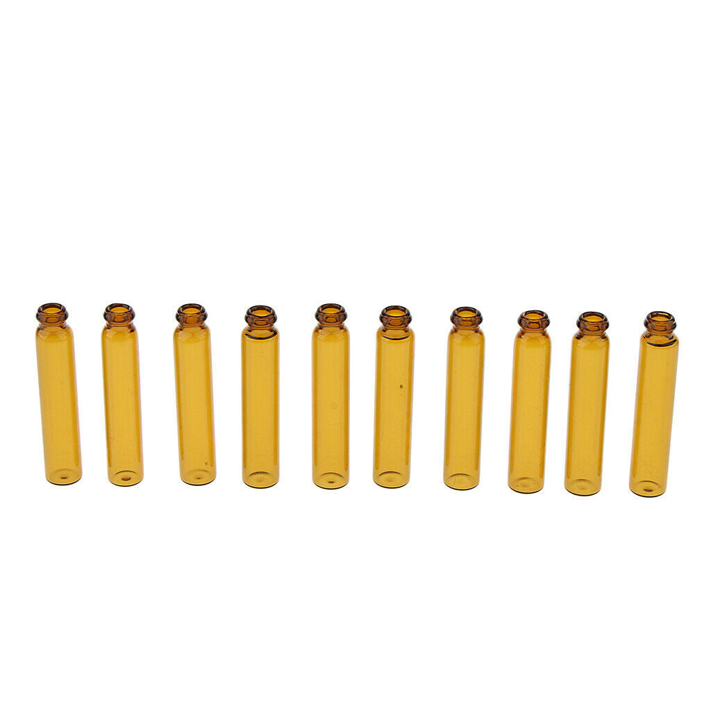 50, Amber, 2 ml, Empty Glass Bottles, Great for Essential Oils, Aromatherapy,