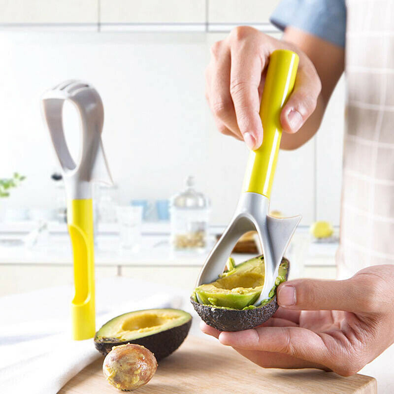 Kitchen 5-in-1 Avocado Slicer Fruit Tool Plastic Vegetable Masher Porta Lt