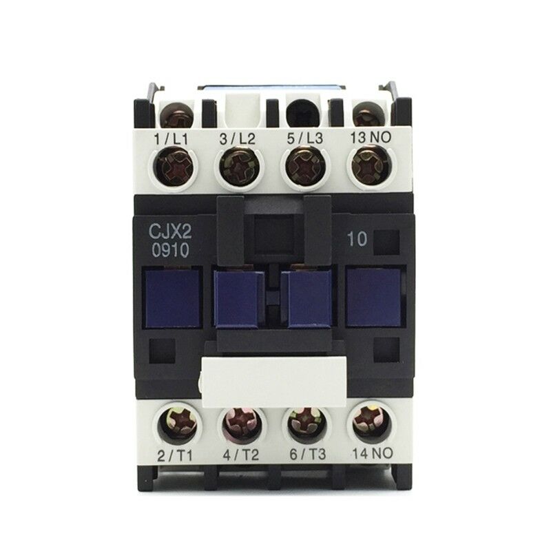 1PCS Electric Power AC Contactor 35mm DIN Rail Mounting AC-3 4KW 9A 3P+NO 220 V