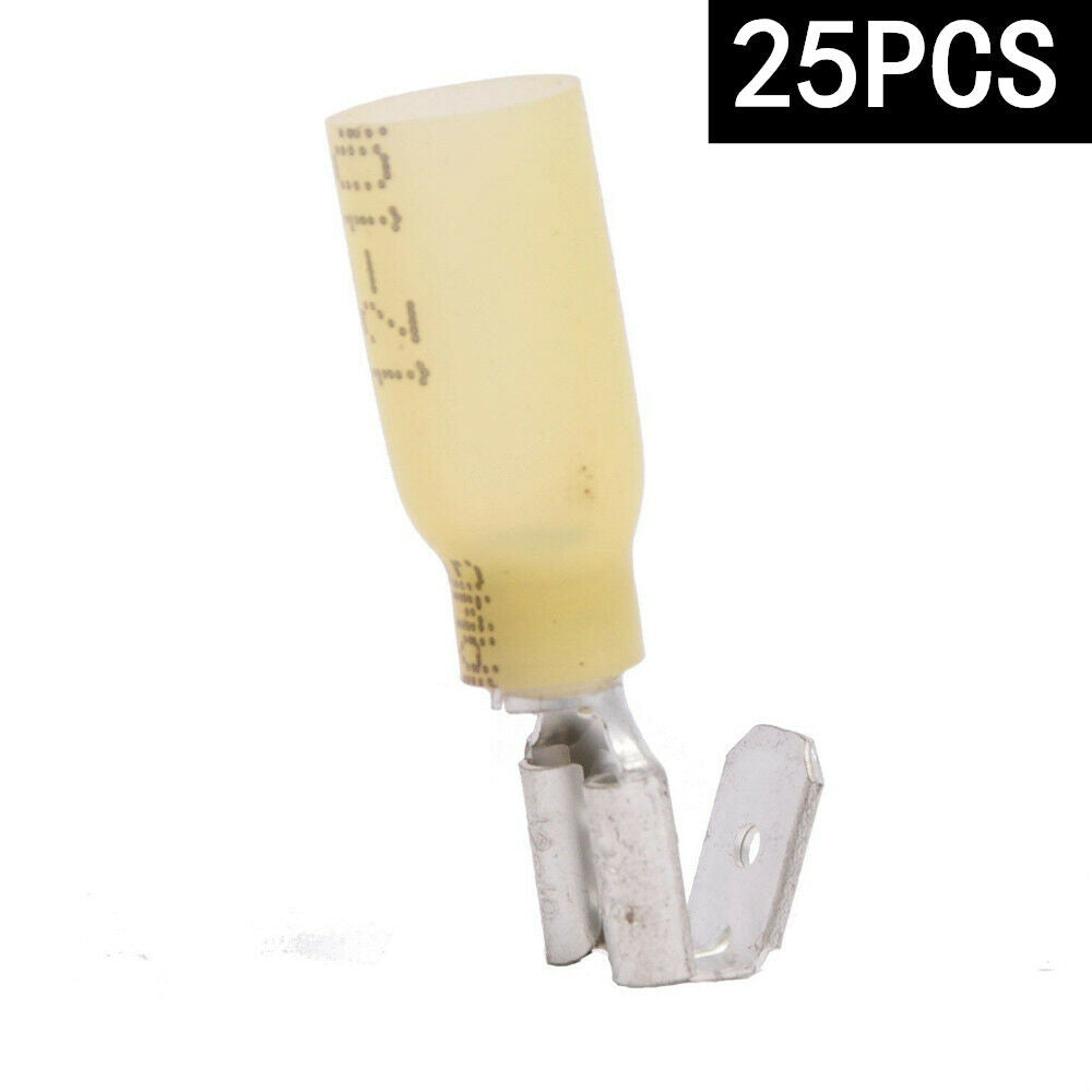25x Male/Female Piggyback Heat Shrink Quick Disconnect Terminals 12-10AWG