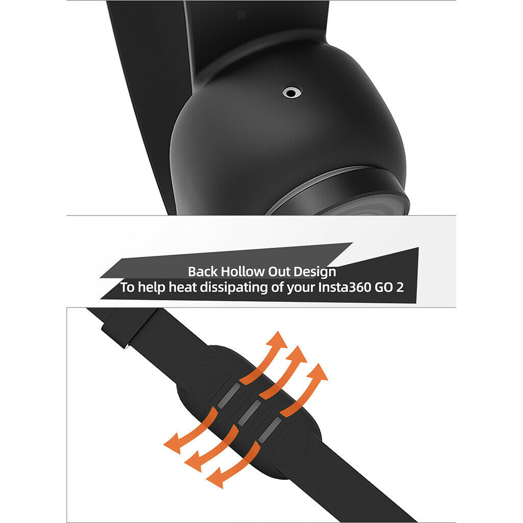 Adjustable Silicone Cover Wristband Expansion for Insta360 GO2 Accessories