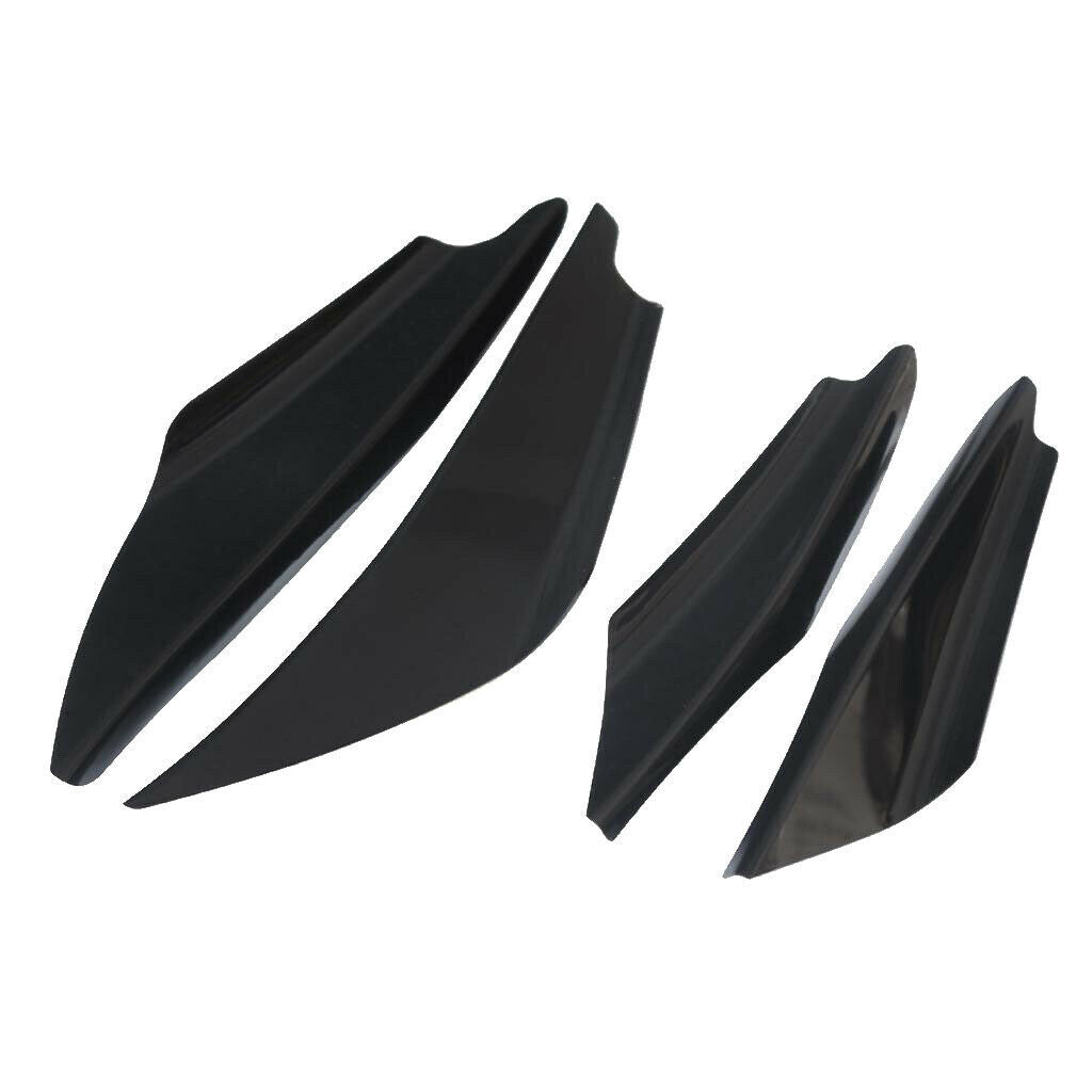 4pcs/Set Universal Carbon Fiber Front Bumper Body Spoiler Canards Splitter Fins