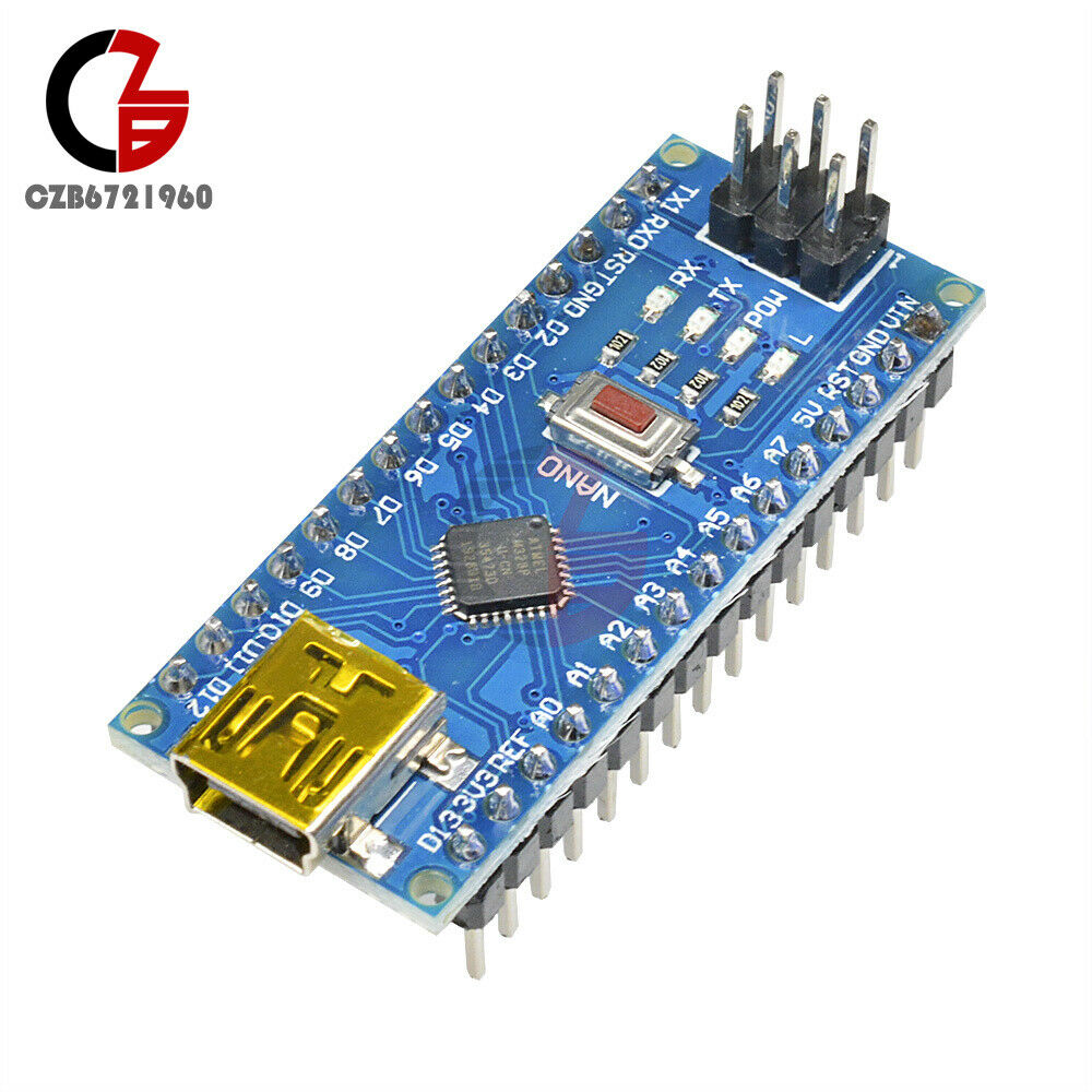 2PCS USB Nano V3.0 CH340G ATmega328P 5V 16M Micro-Controller Board for Arduino