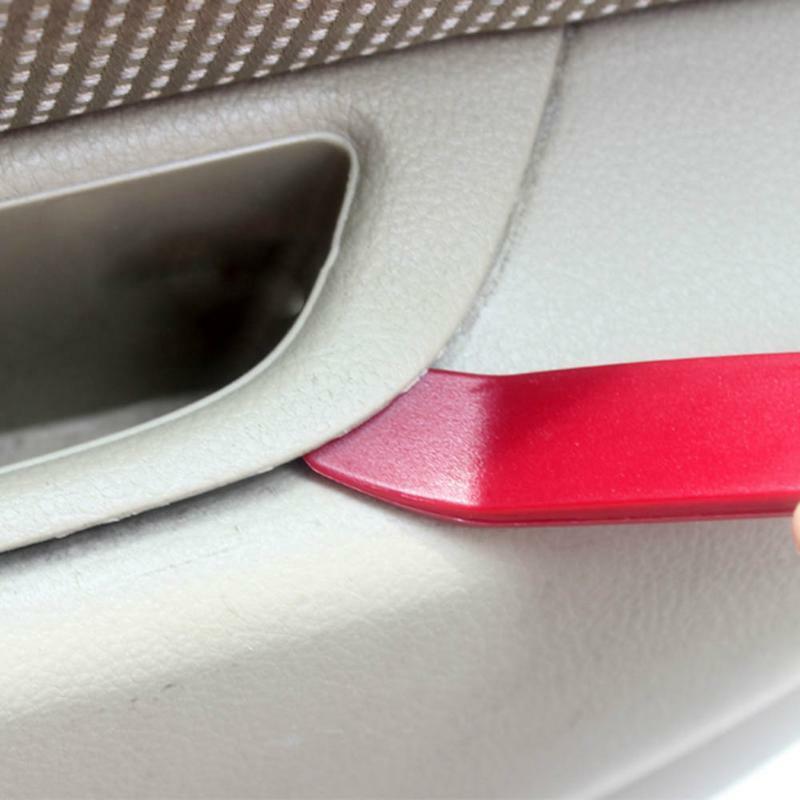 Red Nylon 5pcs Exterior/Interior Trim Door Panel Dashboard Centre Pry Open Tools