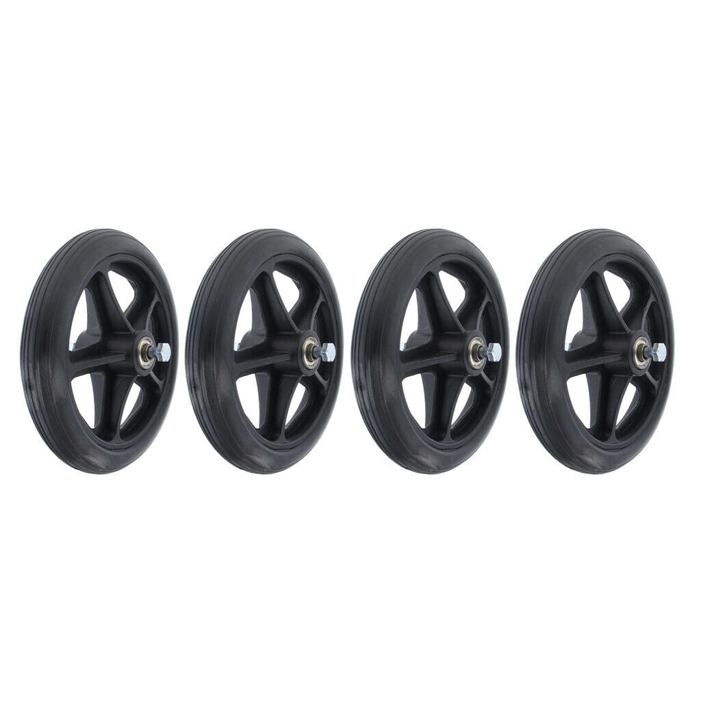 4 Packs Wheels Caster Parts for Wheelchair Scooters w/5/16 Inch Bearing