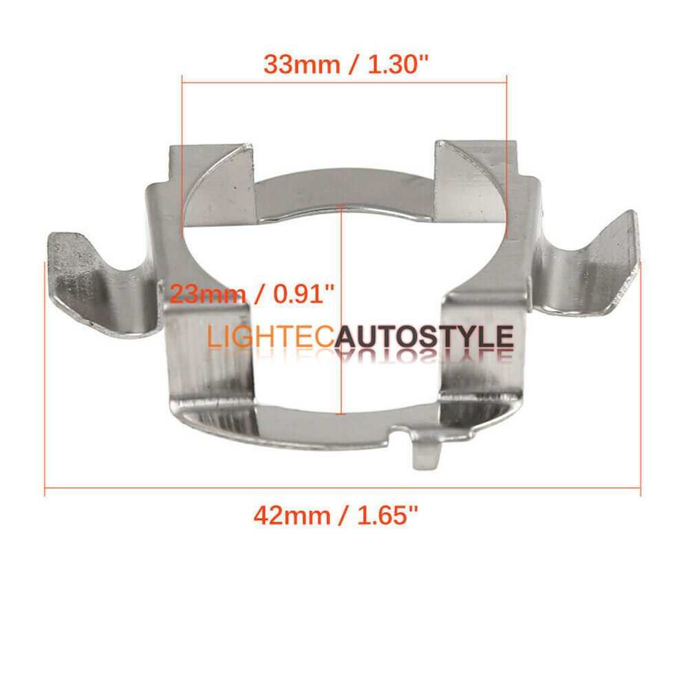 2 H7 LED ADAPTER HOLDER RETAINER CLIP HEADLIGHT BULB FOR AUDI A3 A4 A4L A6 A6L