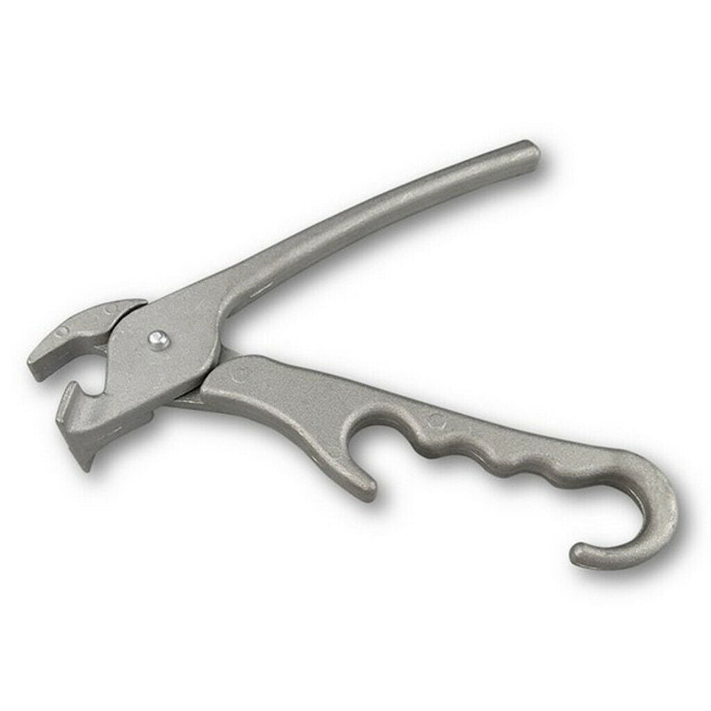 2Pcs Aluminum Anti-hot Pizza Pan Dish Gripper Clip Baking Tray Clamp 20cm