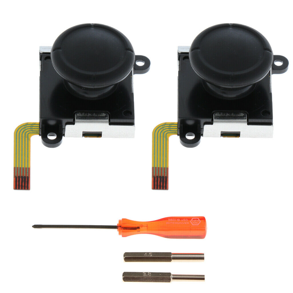 2Pack Left/Right Joystick Analog Game Pad Rocker + Screwdrivers for Nintendo