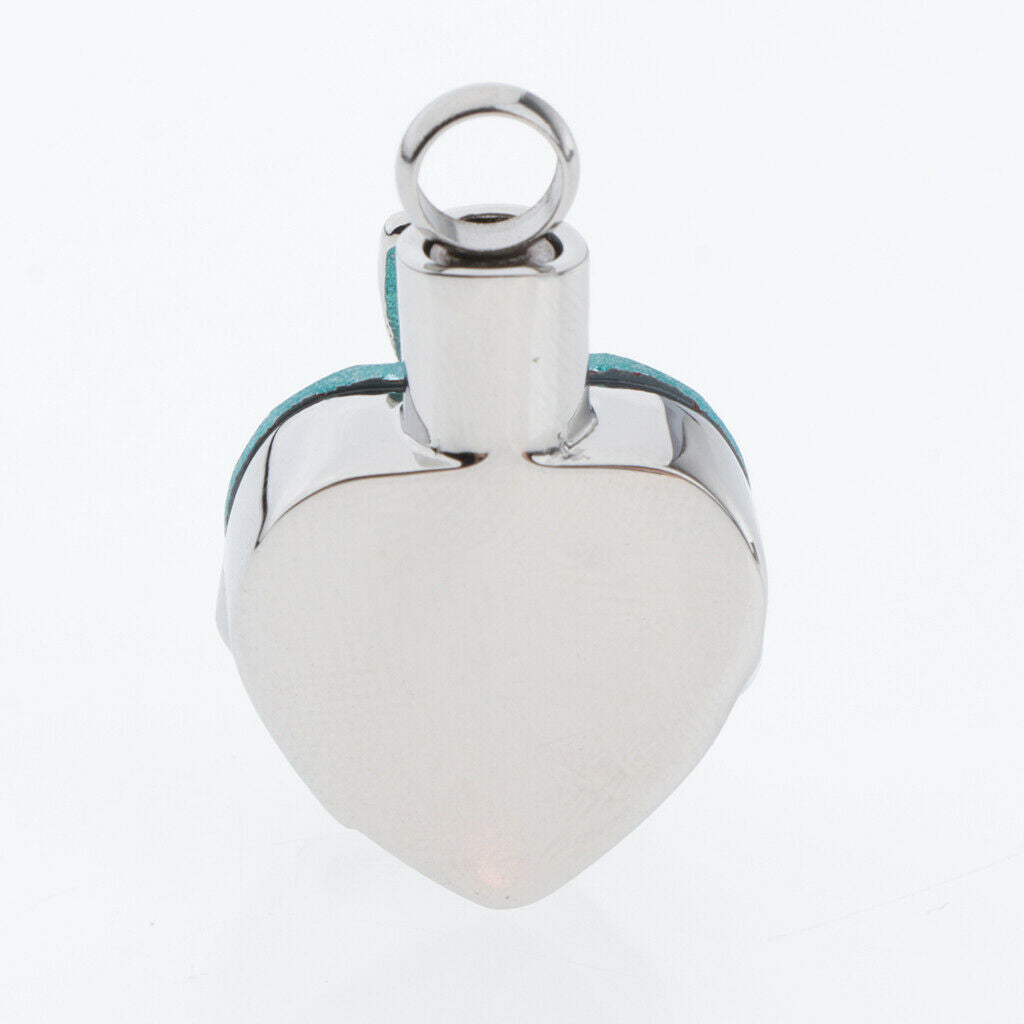 Rhinestones Love Pet Ash Urn Locket Ashed Filler Jar Jewelry Container