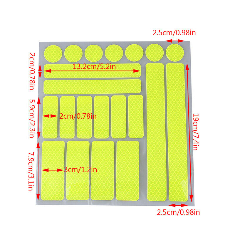 Reflective Stickers for Bicycle Adhesive Tape for Bike Safety Bike AccessoriS Ad