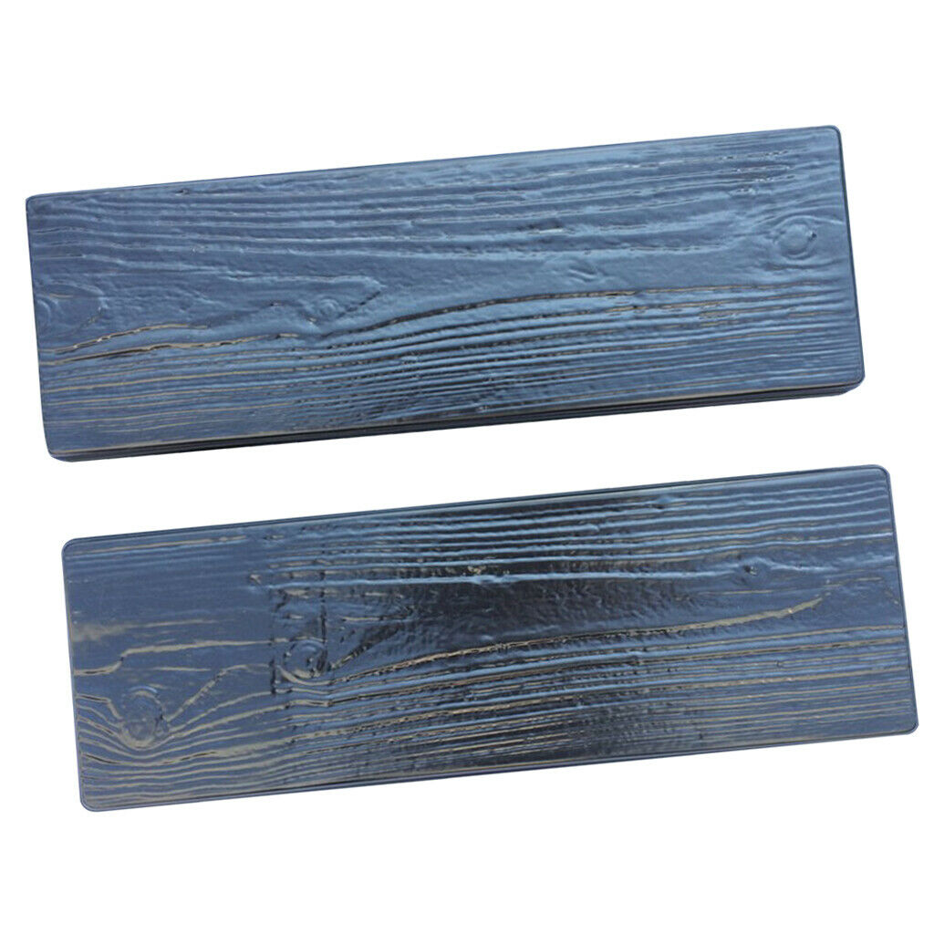 2pcs Old Wooden Boards Concrete Mould Garden Stepping Stone Path