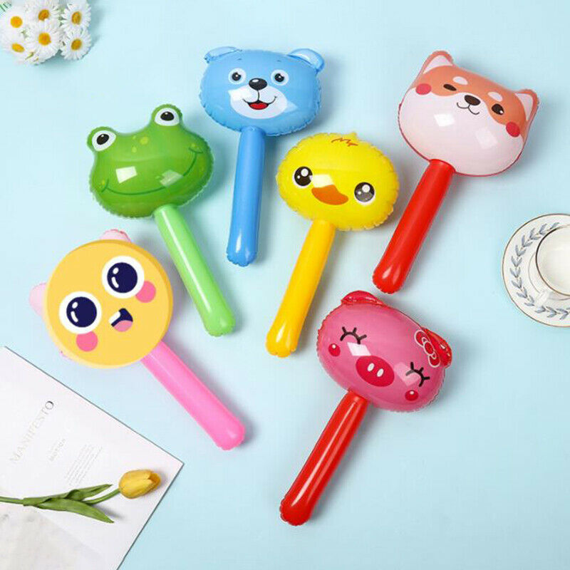 Inflatable Hammer Air Hammer With Bell Kids Children Blow Up Noise Maker .l8