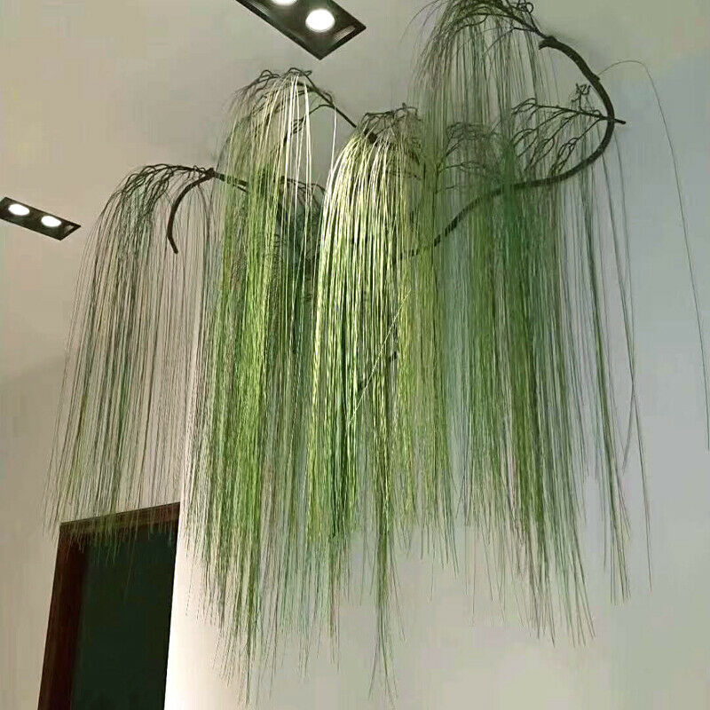 55cm Artificial Plastic Grass Leaves Simulation Plants Garden Wall Hanging Decor