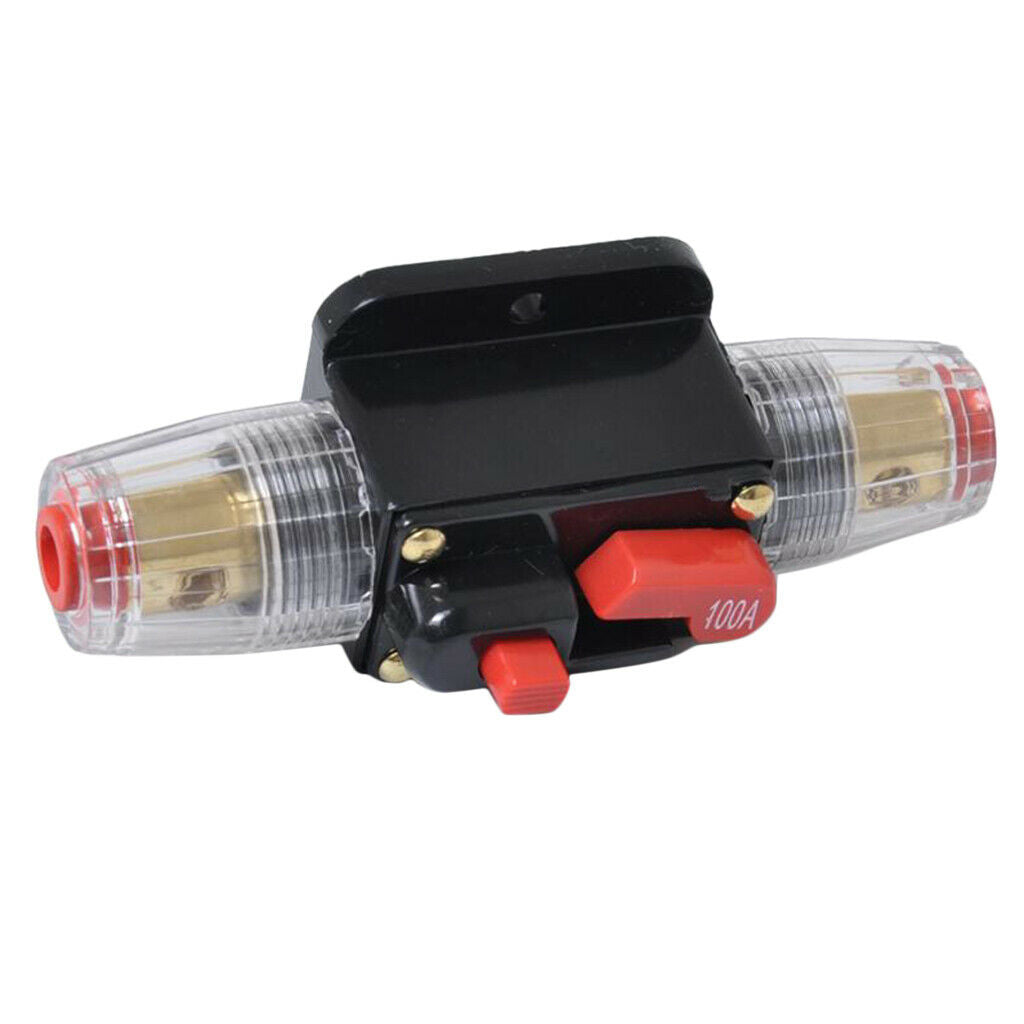 12V-24V DC Stereo Power Switch Manual Reset Switch 100AMP for Car Audio