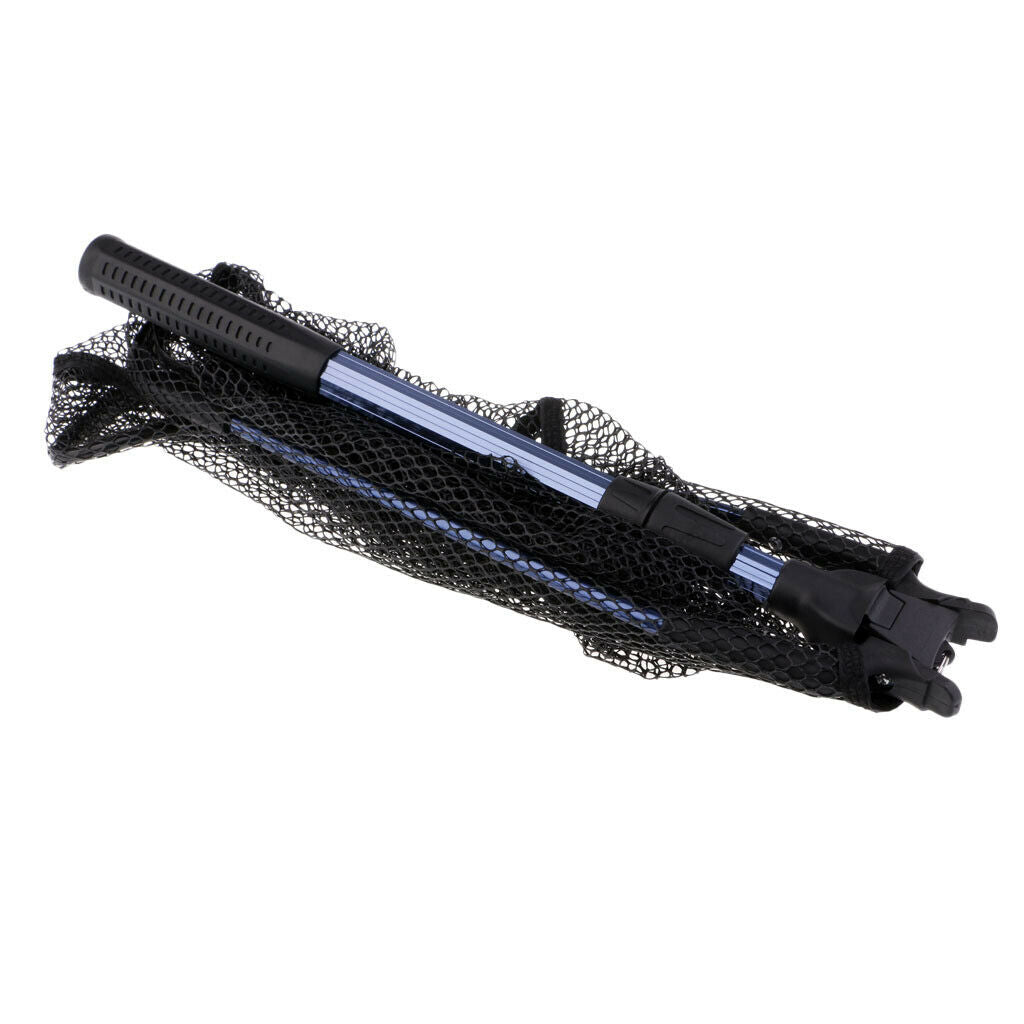 Trilateral Fly Fishing Landing Net   Foldable Aluminum Handle