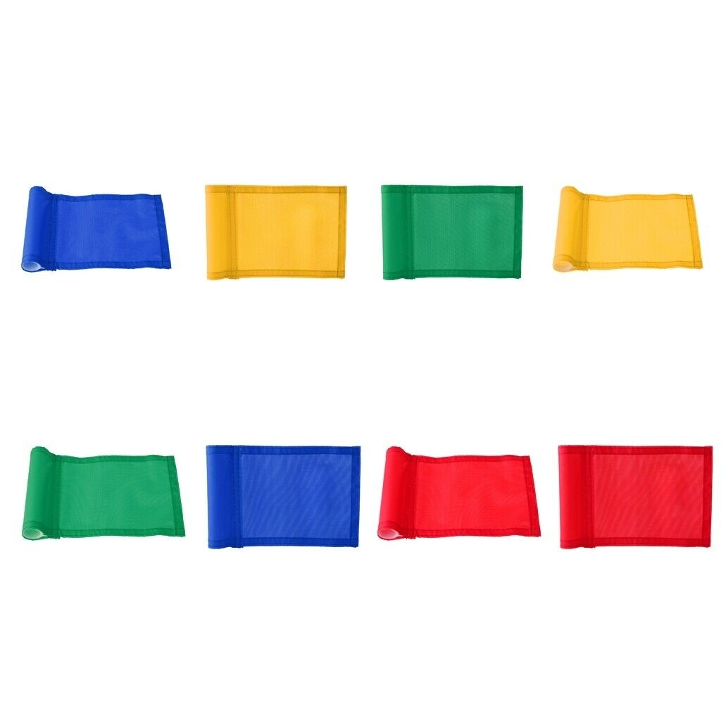 8x 7"x5" Solid Nylon Training Golf Putting Practice Green Flag Backyard