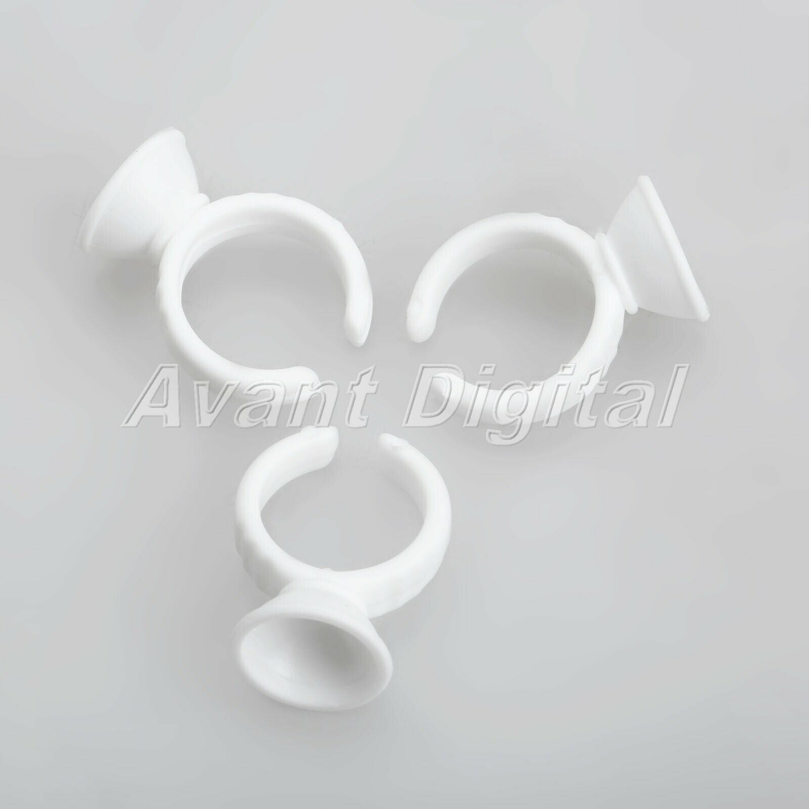 50X White Plastic Disposable Tattoo Ink Holder Cups for tattoo/permanent makeup