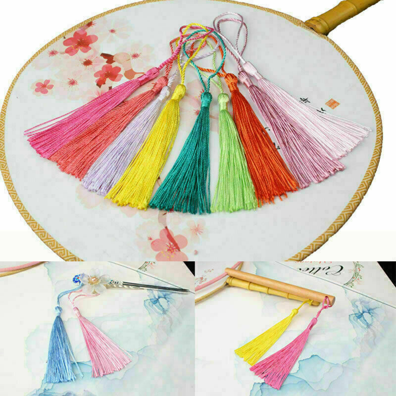 30Pcs Craft Silky Tassels For Souvenir Bookmarks Jewelry DIY Making Decoration !