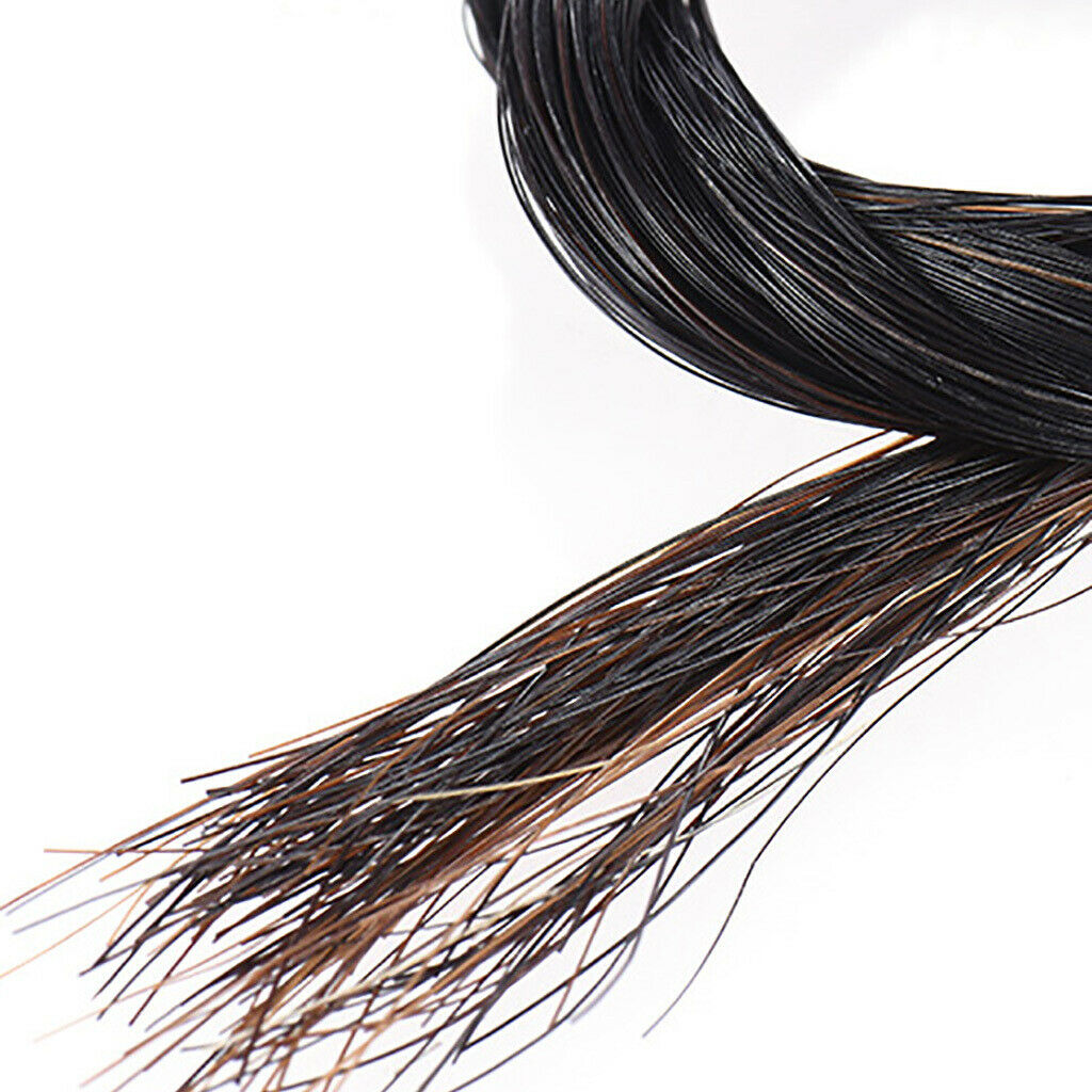 Fine Ductile 4/4 Violin/ Fiddle Horsehair Musical Instrument Accessory Black