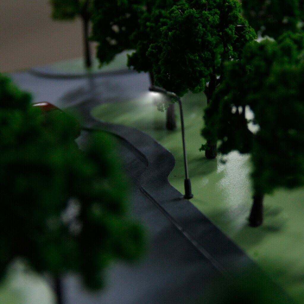 3V Street Lights LED Lamp Train Railroad Park SCENERY DIORAMAS 1/300 Scale