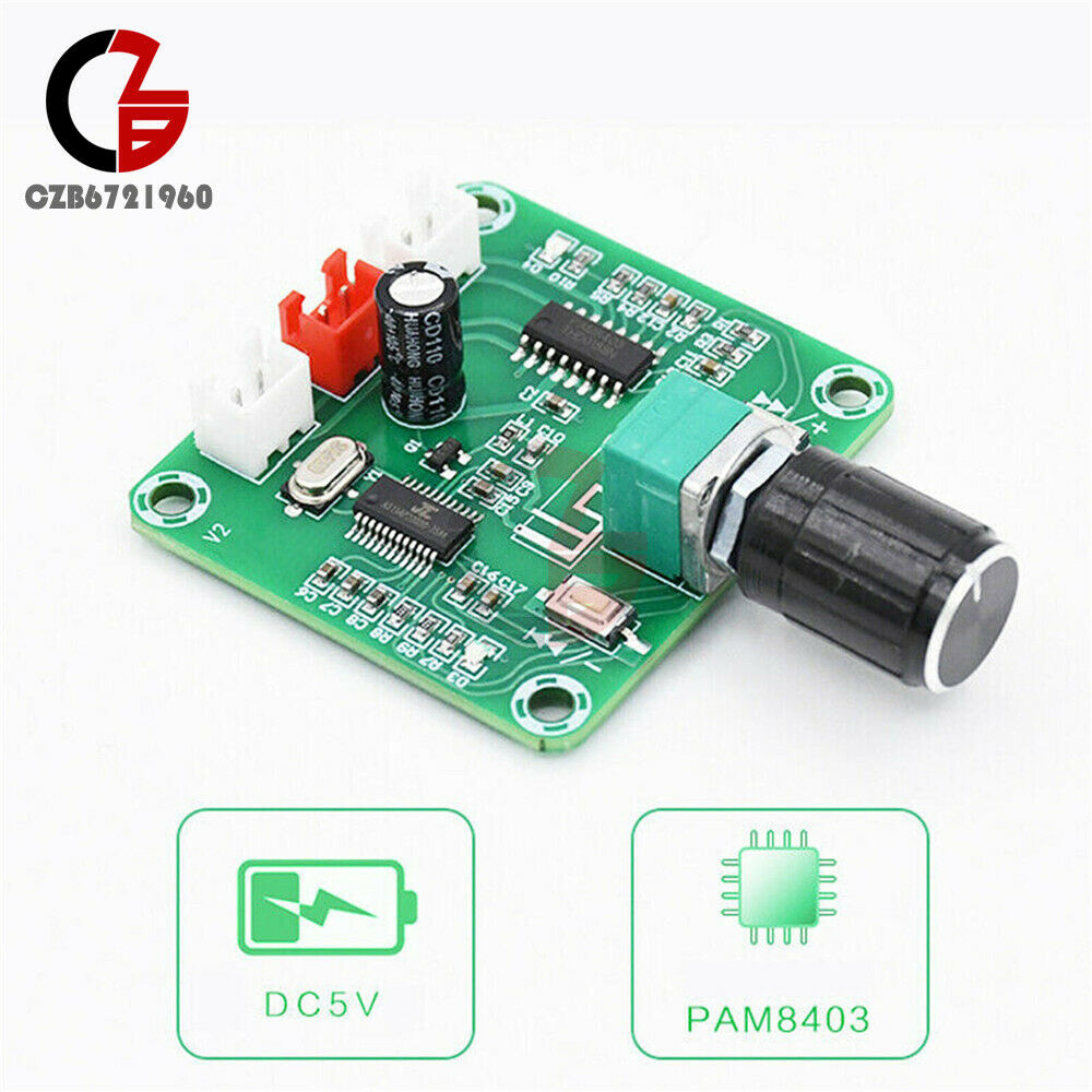PAM8403 2*5W Bluetooth 5.0 HD Power Wireless Dual Channel Stereo Amplifier Board