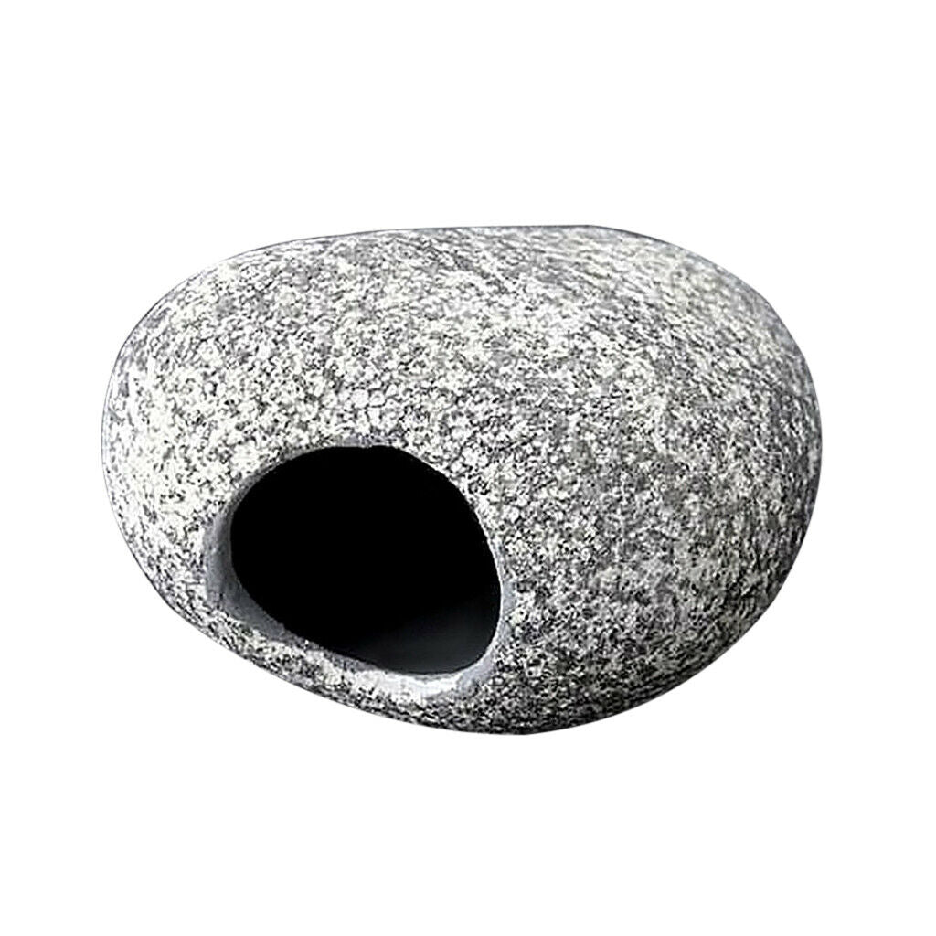 Aquarium Ornament Fish Tank Underwater Stone Breeding Cave Reptile Crawl Log