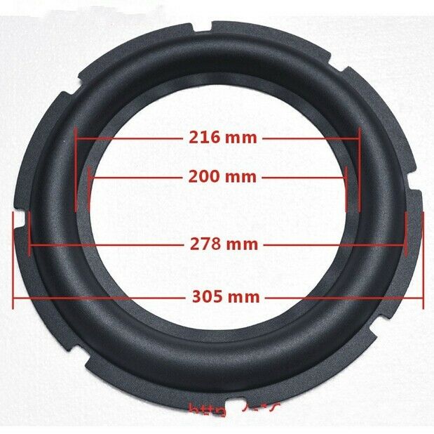 2pcs 12"inch Bullous Speaker rubber edge Speaker surround repair parts 275mm