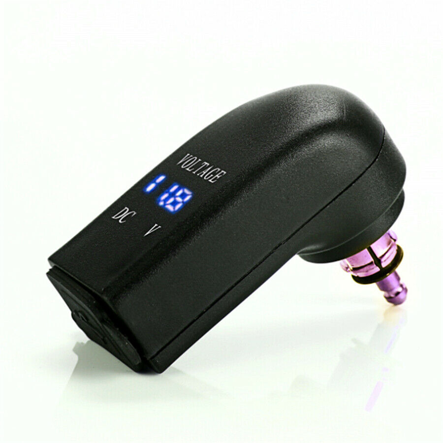 4.8A Dual Port USB Charger Voltmeter LED Digital Display For BMW Din Hella Plug
