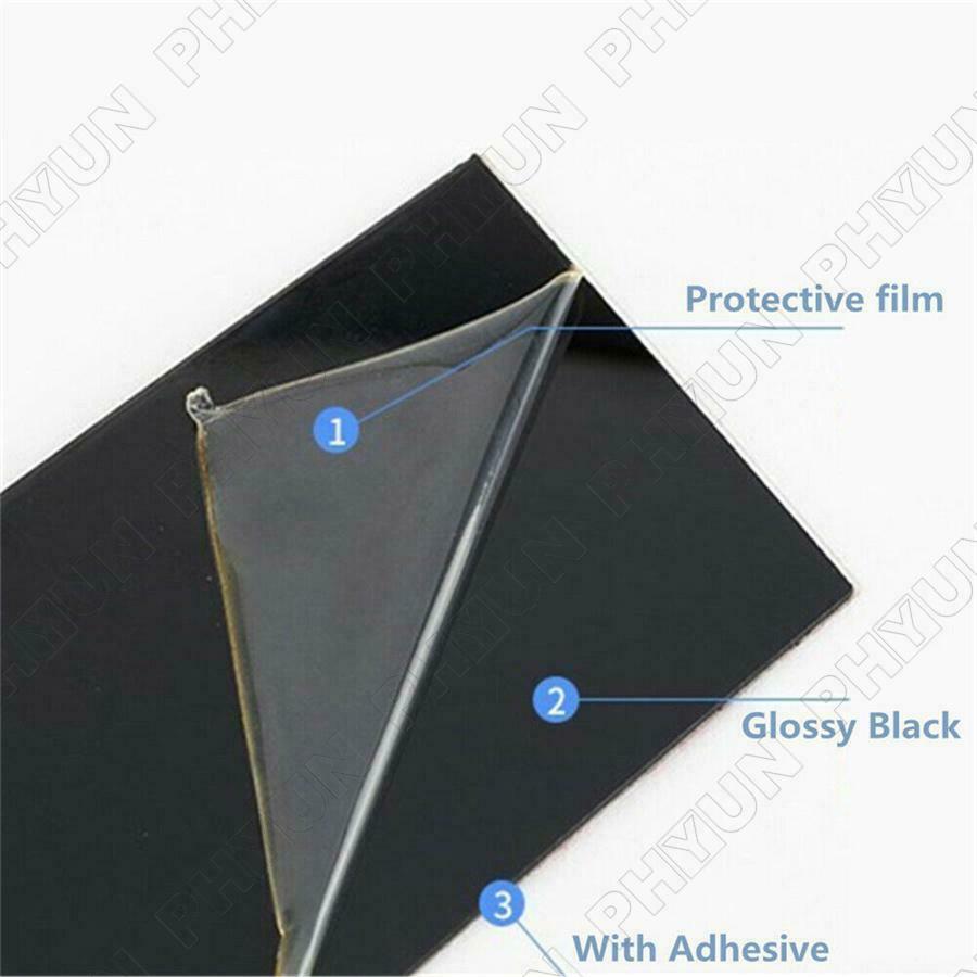 For 2020-21 Hyundai Sonata Door Trim Pillar Posts Cover Stickers Kit Gloss Black