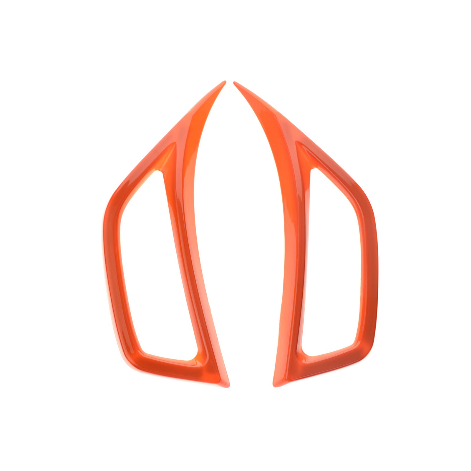 Orange Car Leaf Plate Air Inlet Vent Trim Cover Decor For 2018+ Jeep Wrangler JL