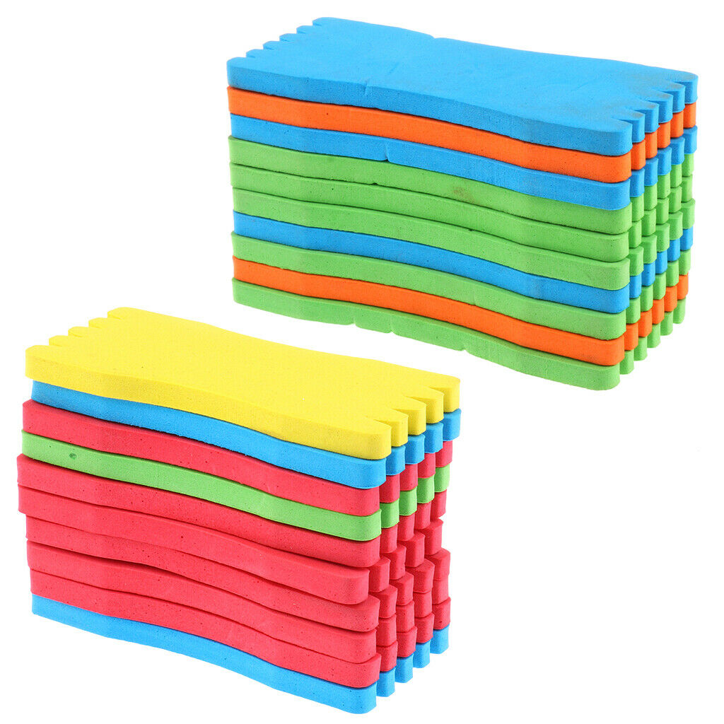 20pcs Foam Board Fishing Rig Line Winders Fishing Rigs Lures Hooks Storage