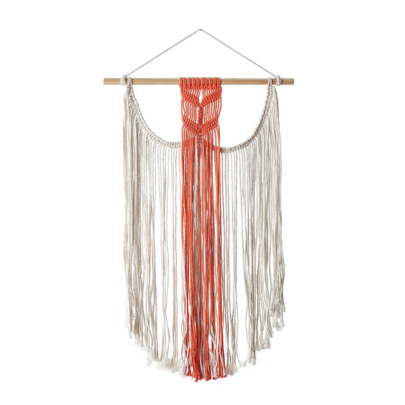 1PC Macrame Wall Hanging Tapestry Handmade Cotton Woven Tassel Boho Decoration