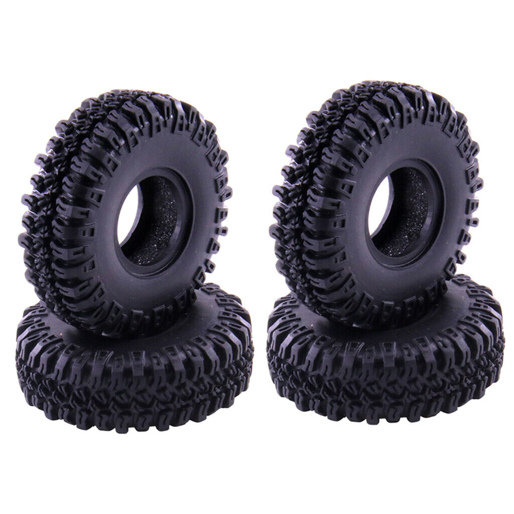 4Pieces Rubber Beadlock Wheel Hub Rim Upgrade Accessories for Axial SCX24 90081