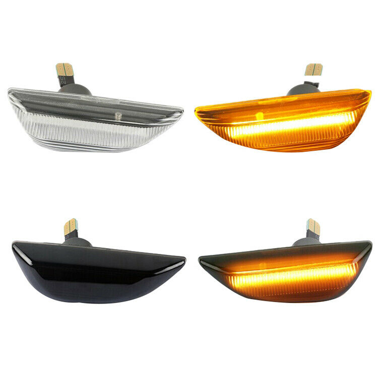 4X(2Pcs Car LED Turn Signal Light Side Marker Blinker for Opel Mokka X for T8Z7)
