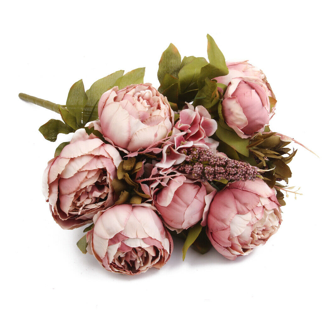 Artificial Dark Pink Peony Silk