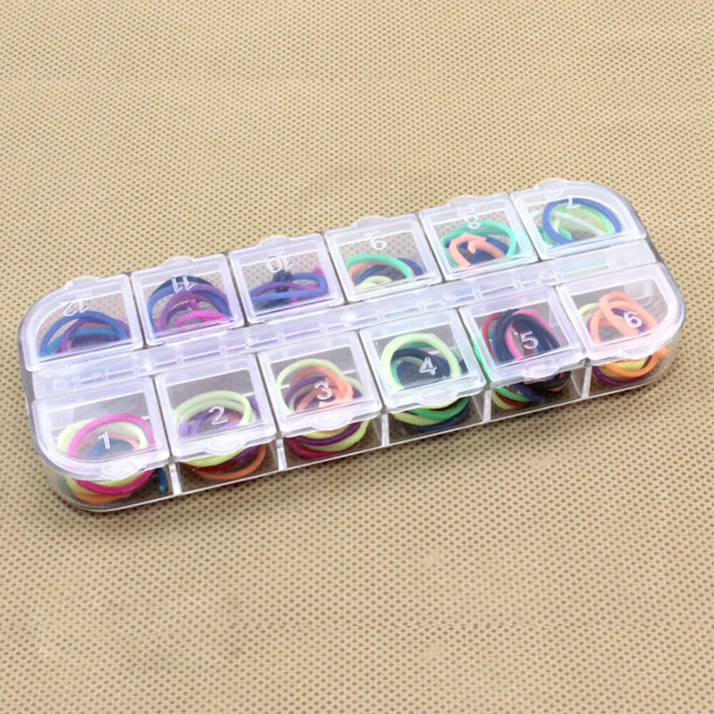 12 Compartment Plastic Storage Case Nail Art Jewelry Container Organizer B.l8