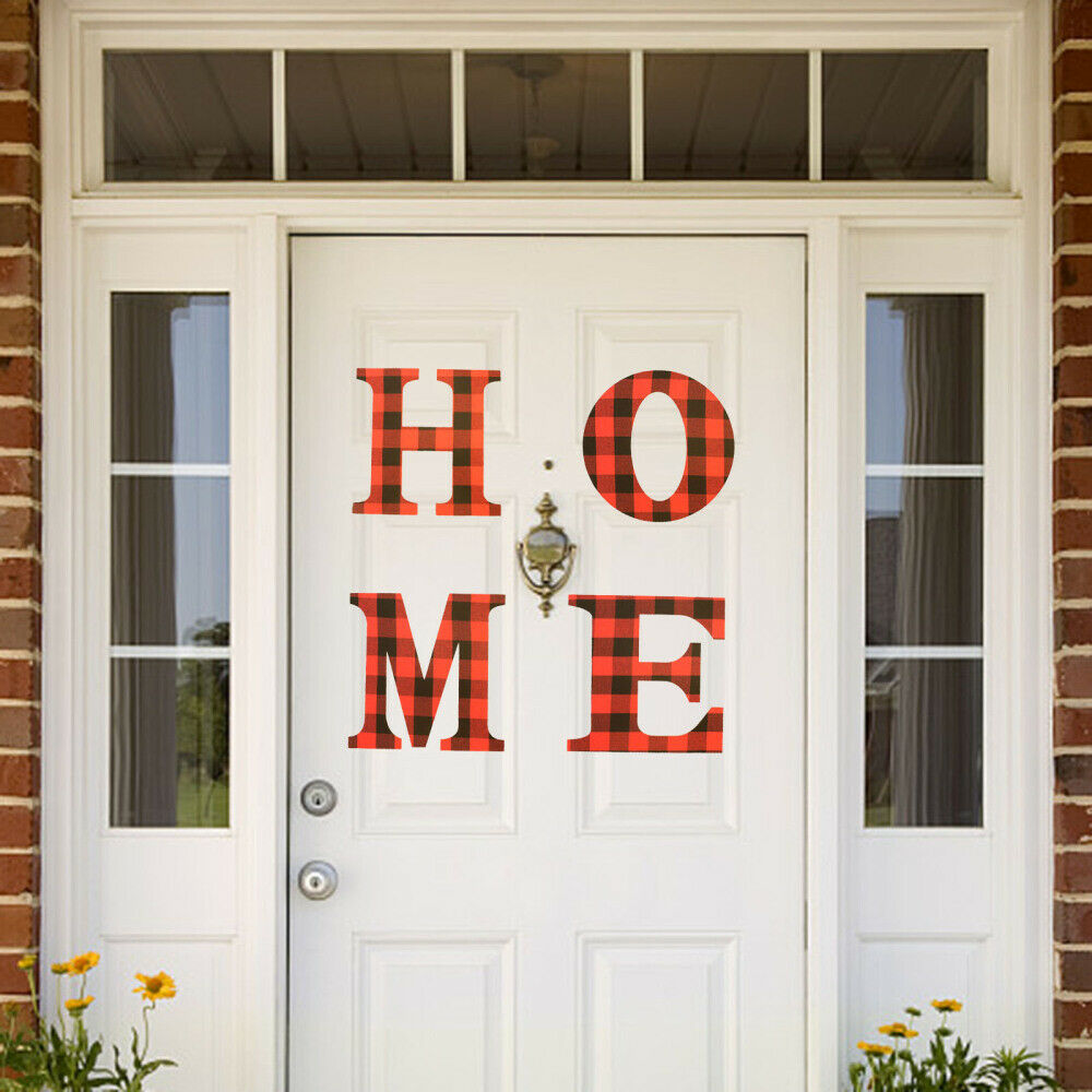 Wooden Home Sign Wall Hanging Decor Letters Wall Ornament for Living Room Gift