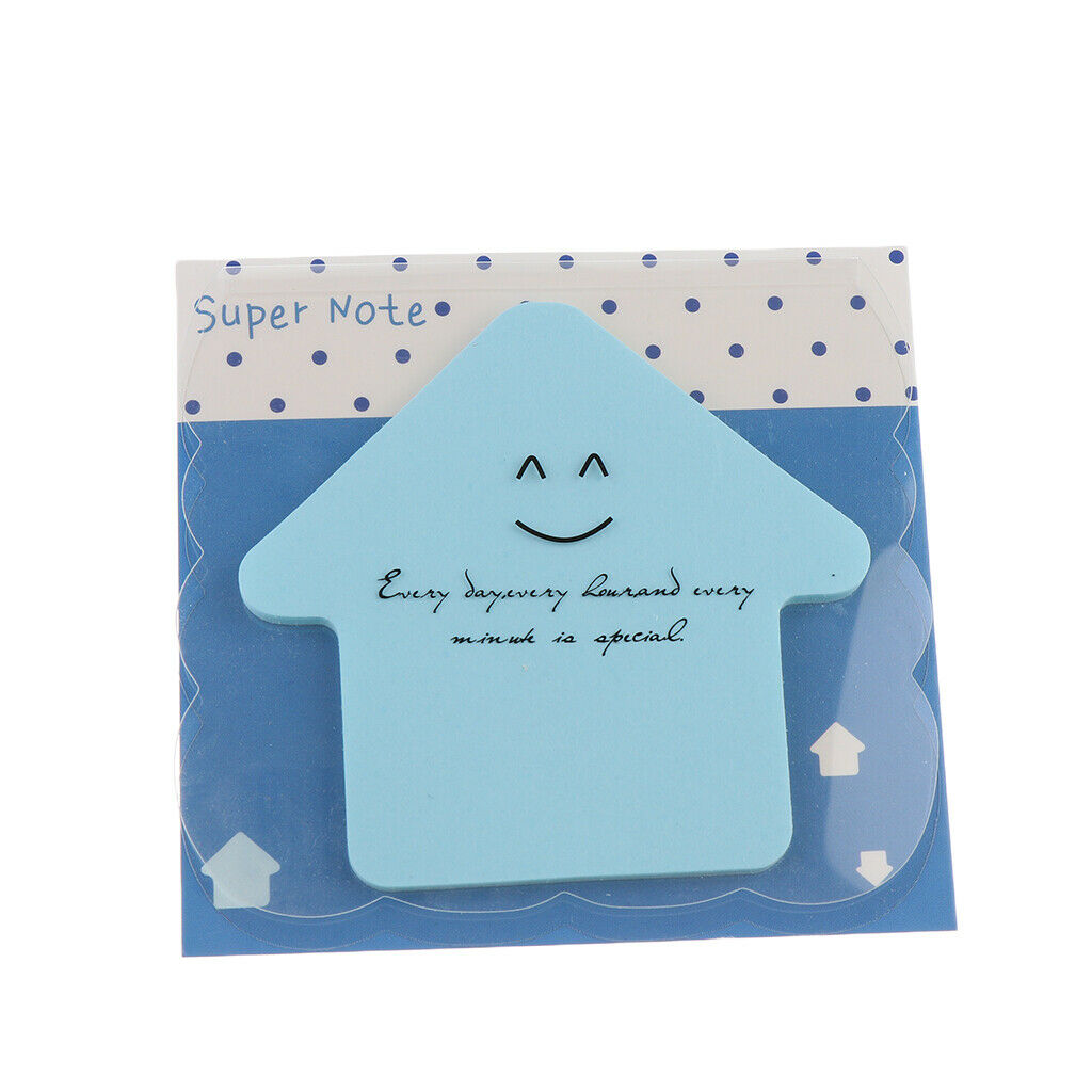 1Pcs Sticky Marker Pads Office Supplies Blue Self-Adhesive Stick Notes Memo Pads