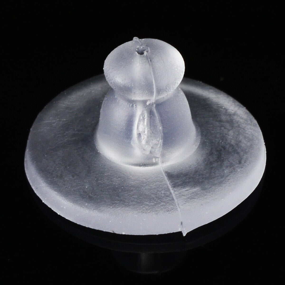 50pcs siliconeEarring Backs Plastic Soft Clear Silicone Ear Stoppers Stabilizers